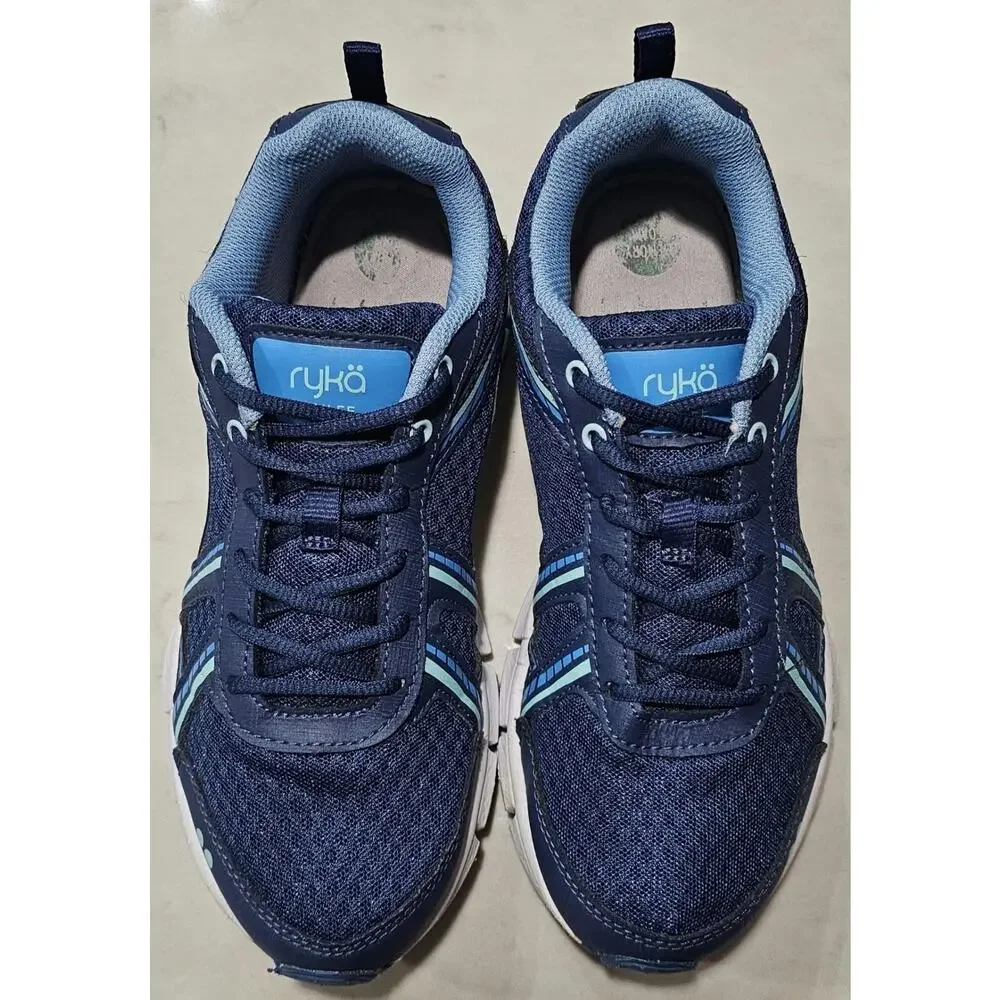 Ryka Coastline Women's Running Shoes Size 8 Navy Blue Mesh Lace Up Sneakers